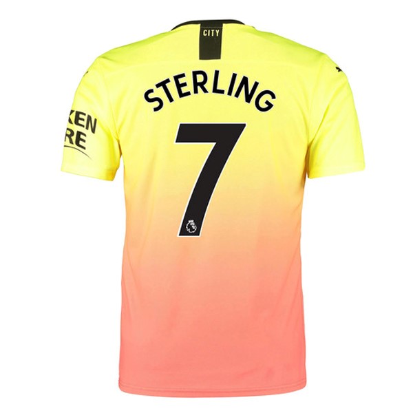Camiseta Manchester City NO.7 Sterling 3ª 2019/20 Naranja